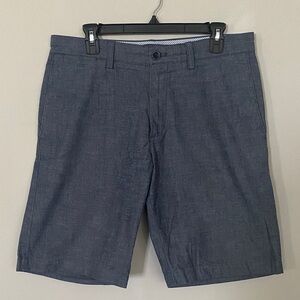 Banana Republic Mens Blue Flat Front Shorts